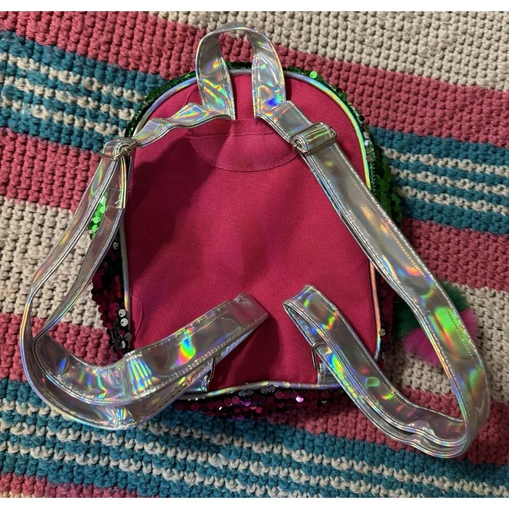 Wicked Movie Glinda Elphaba Mini Backpack Sequin Green Pink Universal Studios